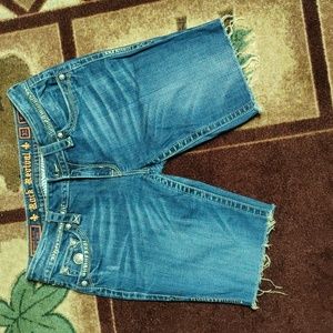 Rock revival cut off shorts